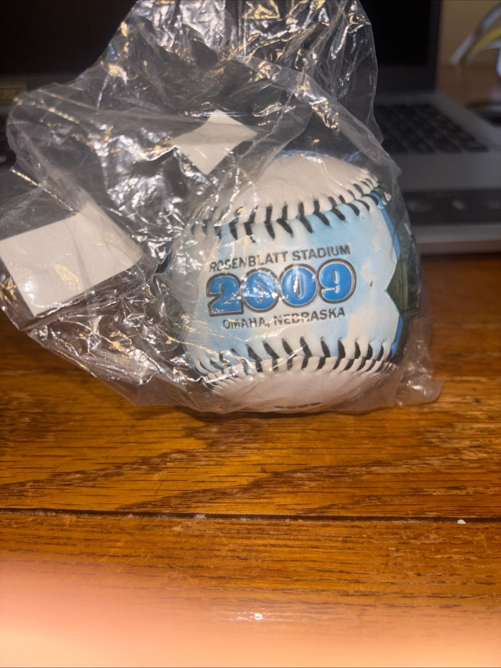 2009 Rosenblatt Stadium Commemorative Baseball - Blue and White